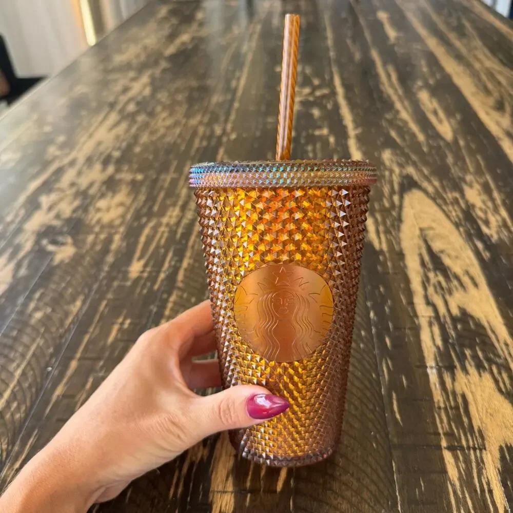 Starbucks - Iridescent Copper Studded Tumbler with Straw – 16 oz